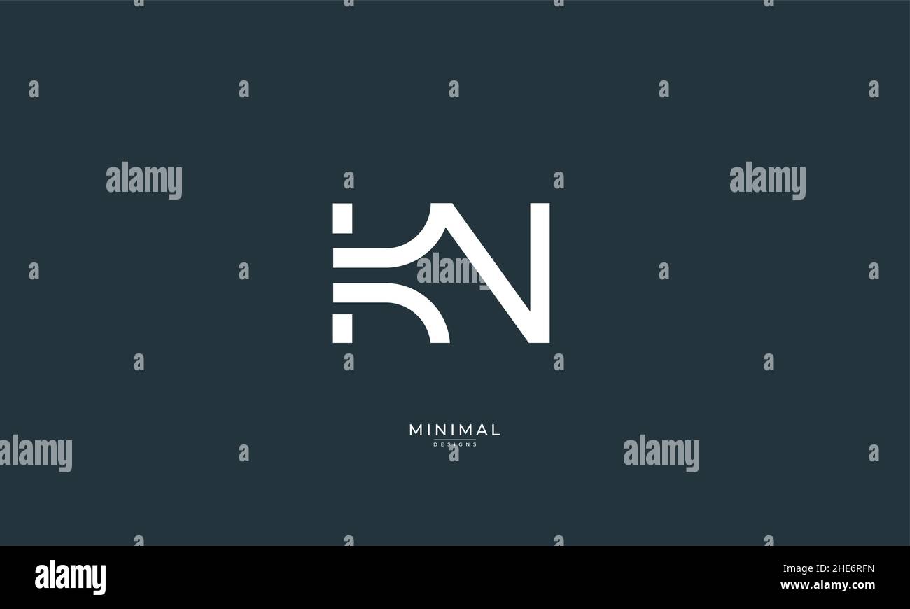 Buchstabensymbol Logo KN Stock Vektor