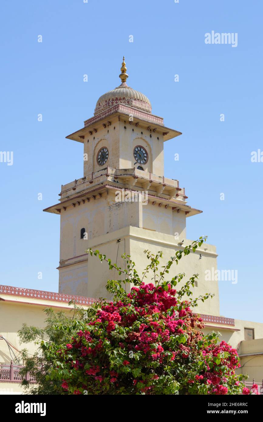 Mubarak Mahal City Palace und Museum, Jaipur, Rajasthan, Indien, Südasien Stockfoto