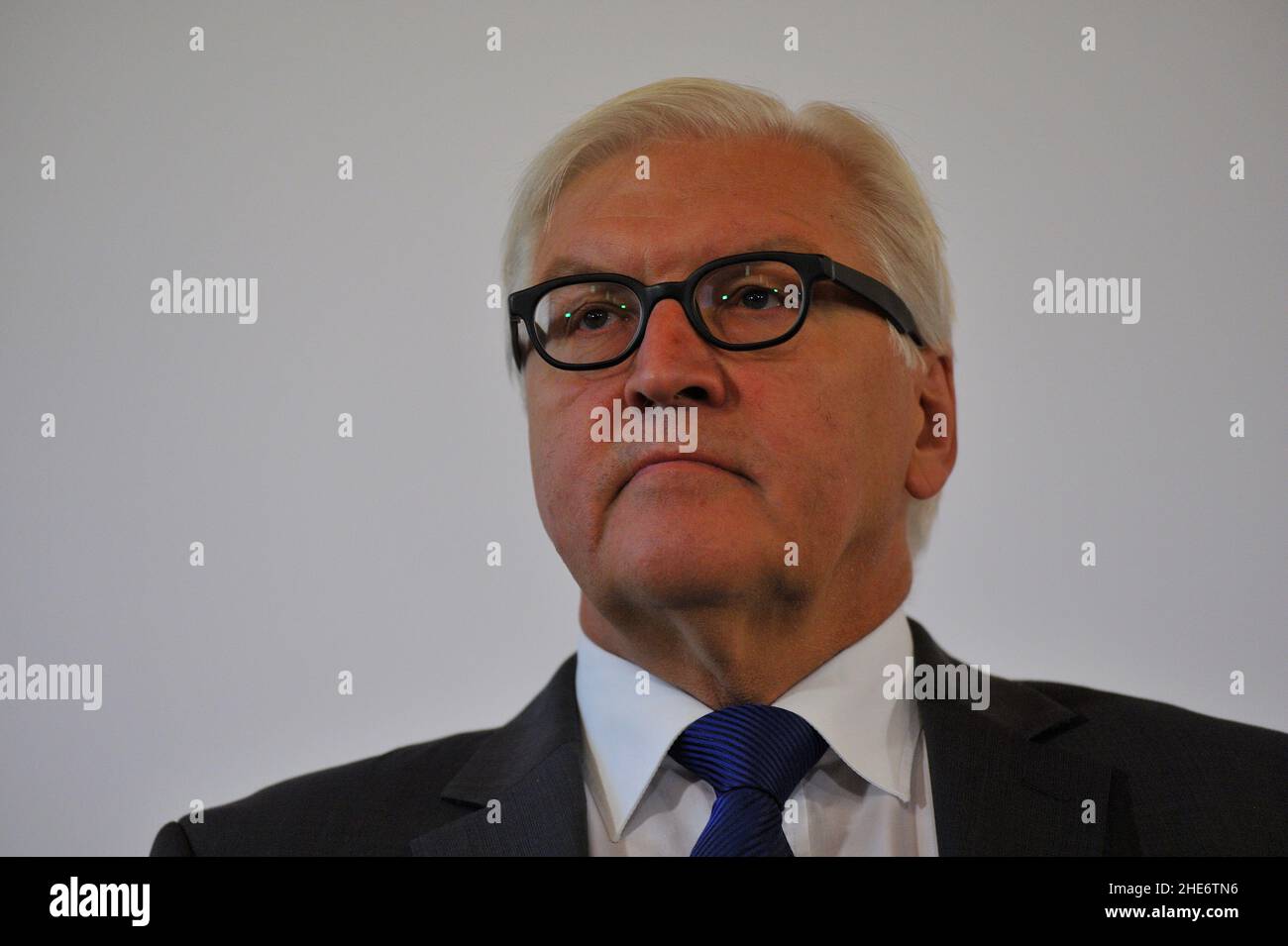 Wien, Österreich, 27. August 2015. Westbalkan-Gipfel Wien mit Außenminister Frank-Walter Steinmeier (SPD) von 2013 bis 2017 (Kabinett Merkel III) Stockfoto