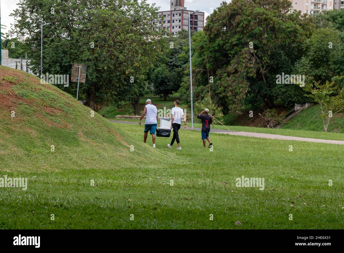 Szenen aus dem ökologischen Park der Stadt Indaiatuba im Inneren des Bundesstaates Sao Paulo Brasilien Stockfoto