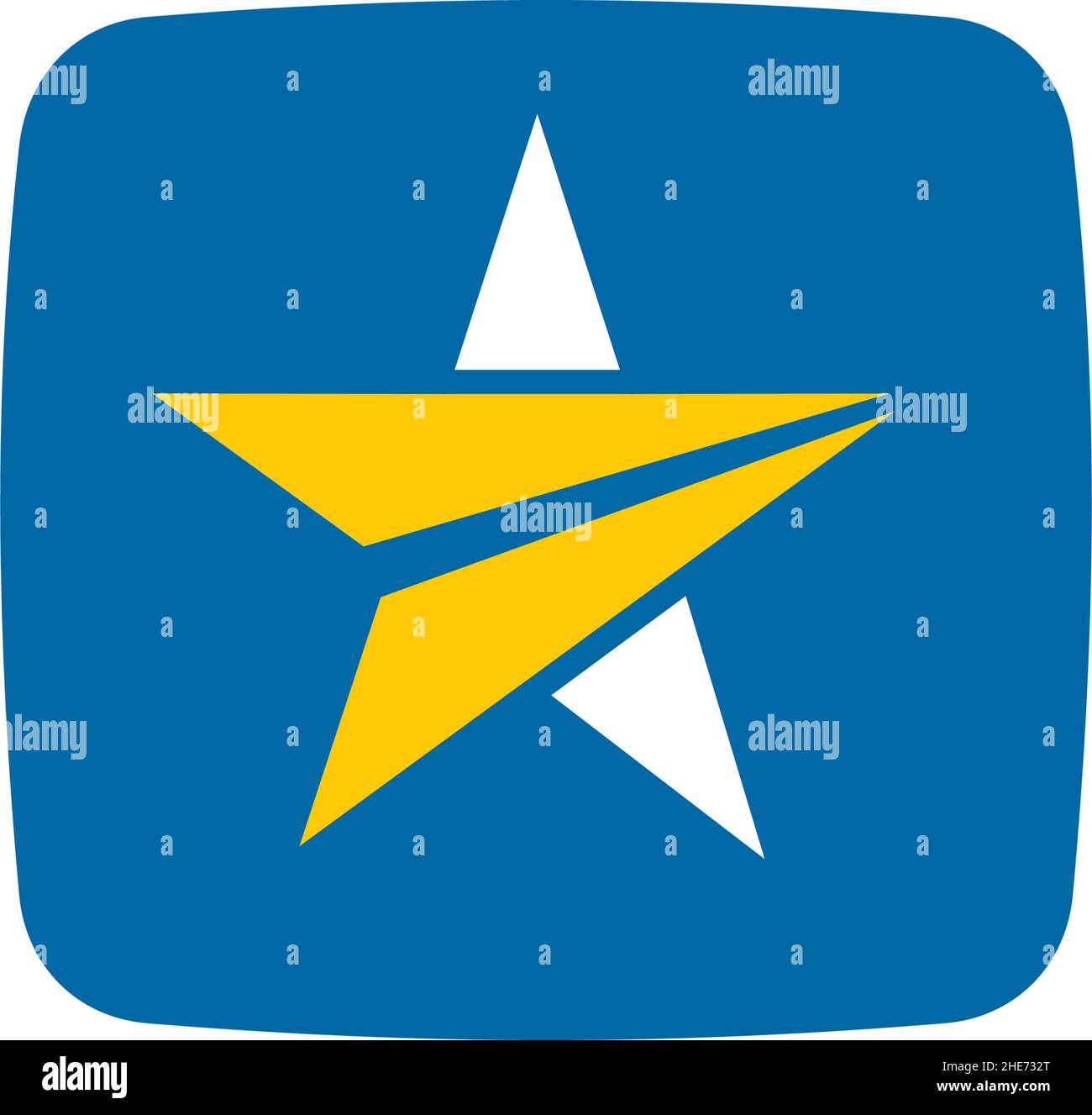 Reisebüro-App-Logo mit anfänglichem Vektor-Logo-Design Stock Vektor