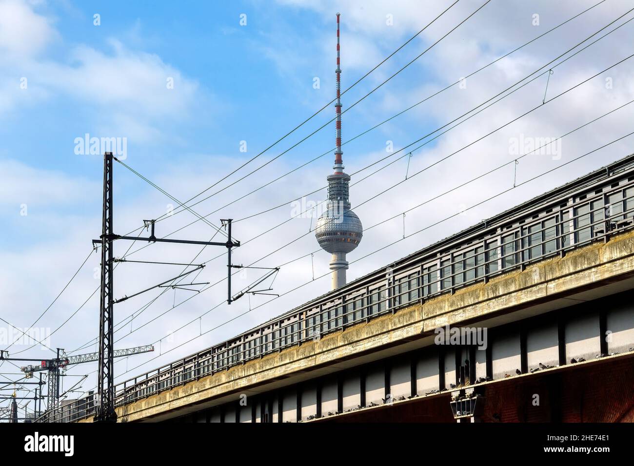 Fernsehturm Berlin, Bezirk Berlin Mitte, Berlin, Deutschland Stockfoto