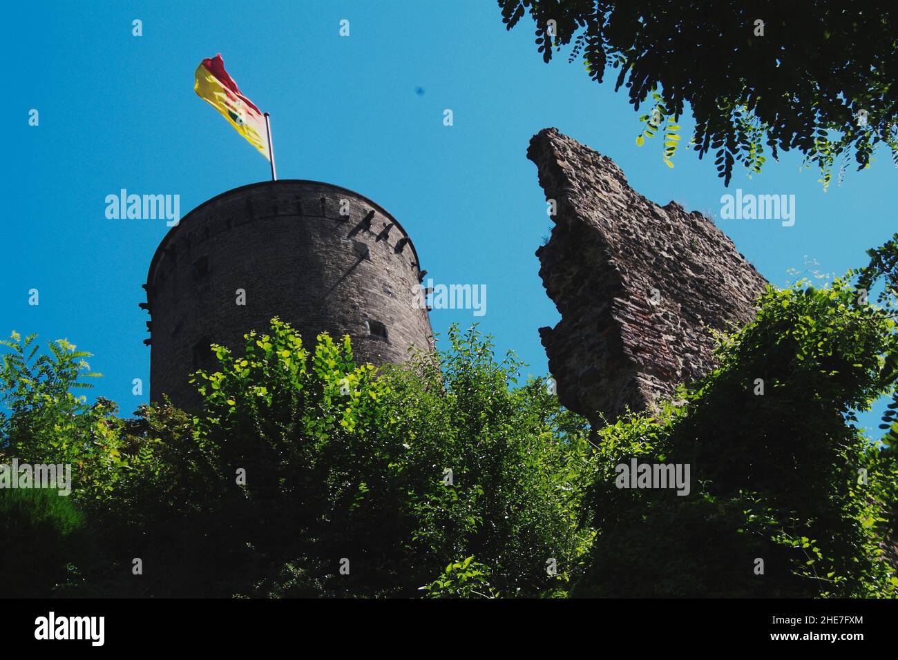 Godesburg Ruine, Bad Godesberg, NRW, Deutschland, Europa | Godesburger Ruinen, Bad Godesberg, Nordrhein-Westfalen, Deutschland, Europa Stockfoto