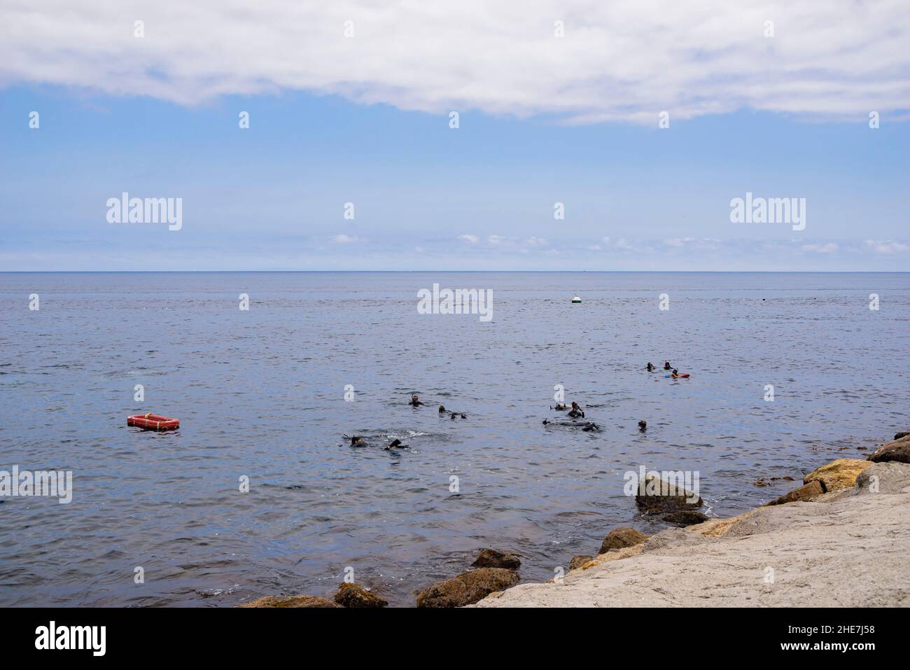 Menschen tauchen in Catalina Island in Kalifornien Stockfoto