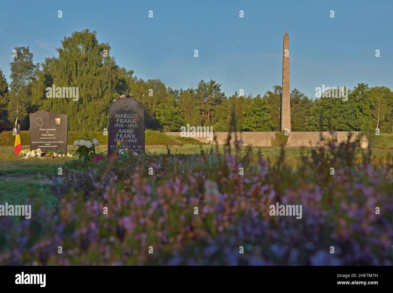 Gedenkstätte Bergen-Belsen Stockfoto