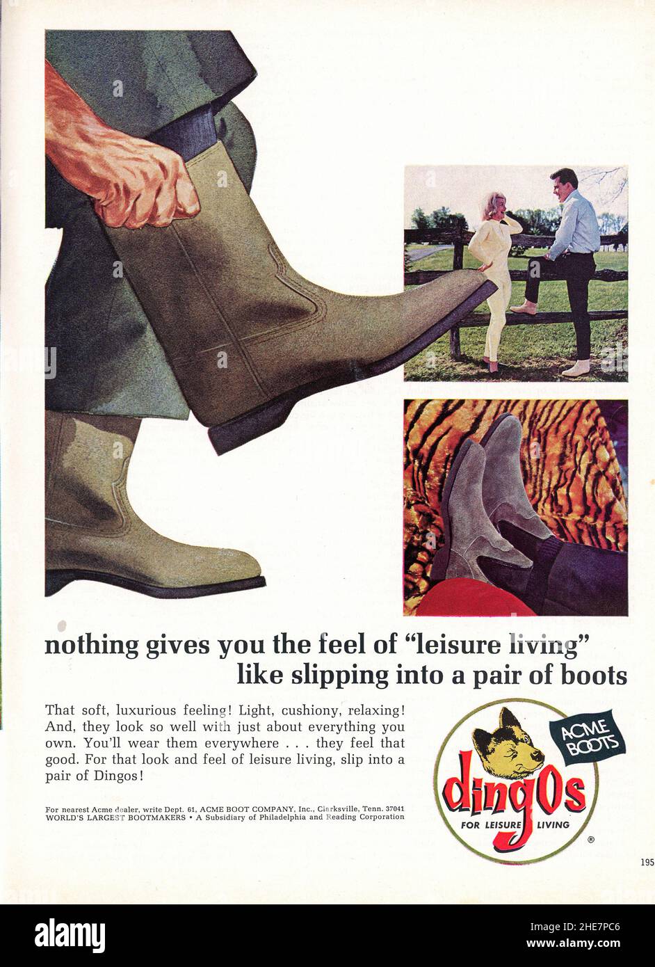 Werbespot der Ausgabe des „Playboy“-Magazins vom September 1965, USA Stockfoto