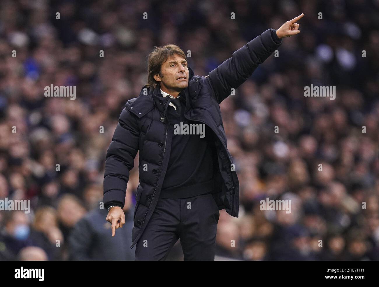 Aktenfoto vom 31-12-2021 von Aktenfoto vom 05-12-2021 von Antonio Conte, Manager von Tottenham Hotspur. Ausgabedatum: 1. Januar 2022. Stockfoto