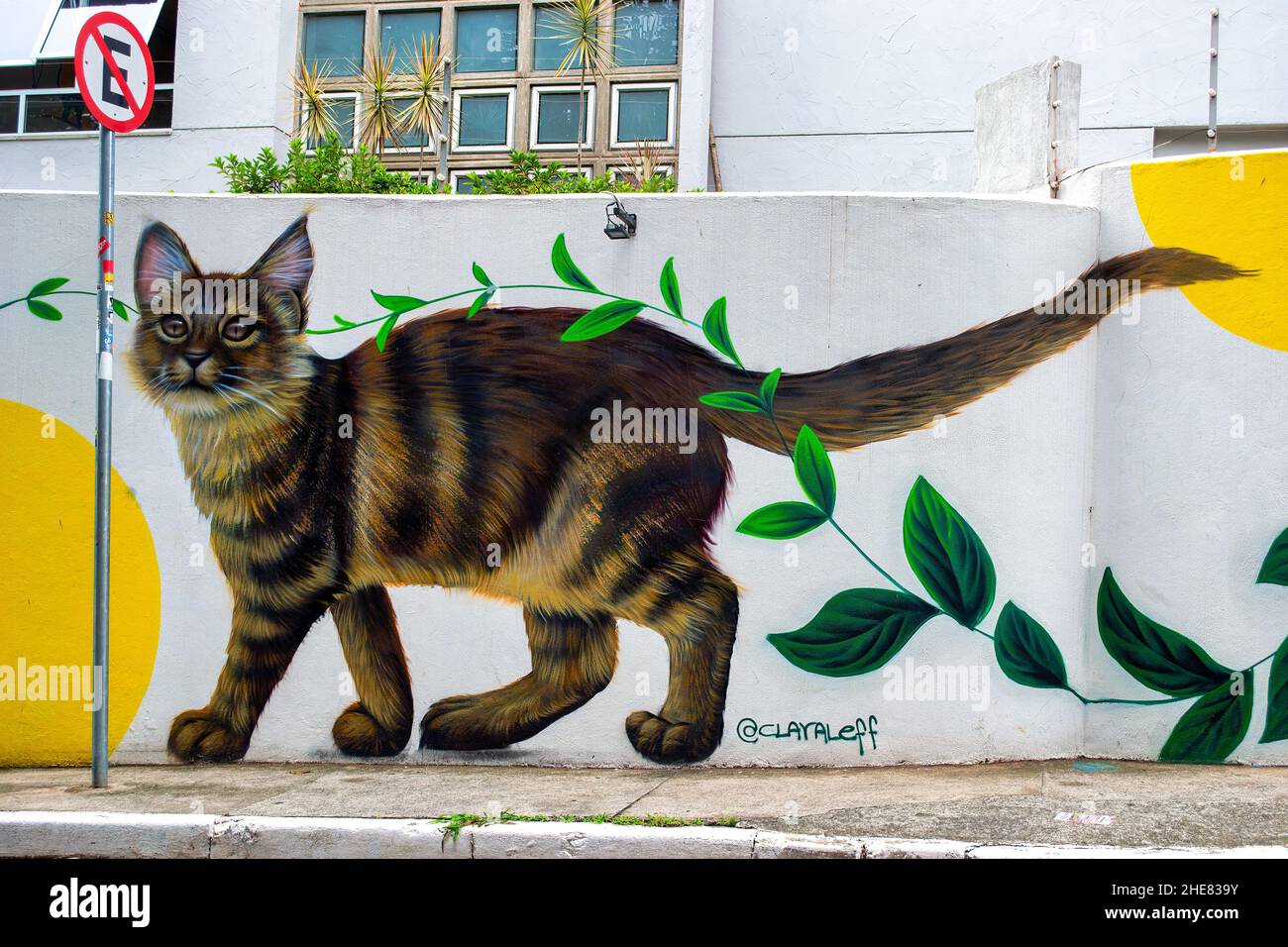 Die Batman Alley oder die Beco de Batman, Sao Paulo, Brasilien Stockfoto