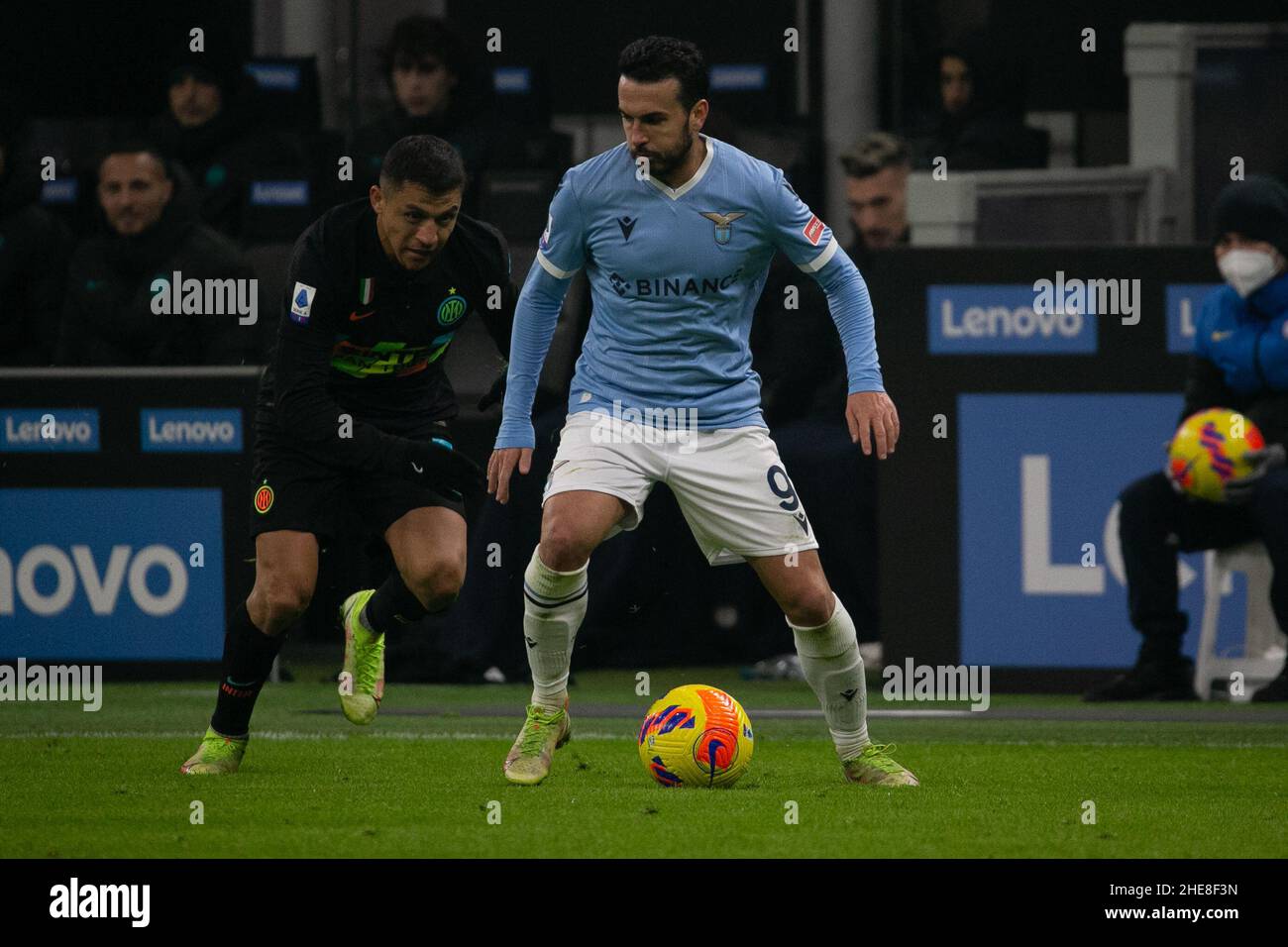 Mailand, Italien - januar 9 2022 - Inter-Lazio Serie A - pedro ss lazio Credit: Christian Santi/Alamy Live News Stockfoto