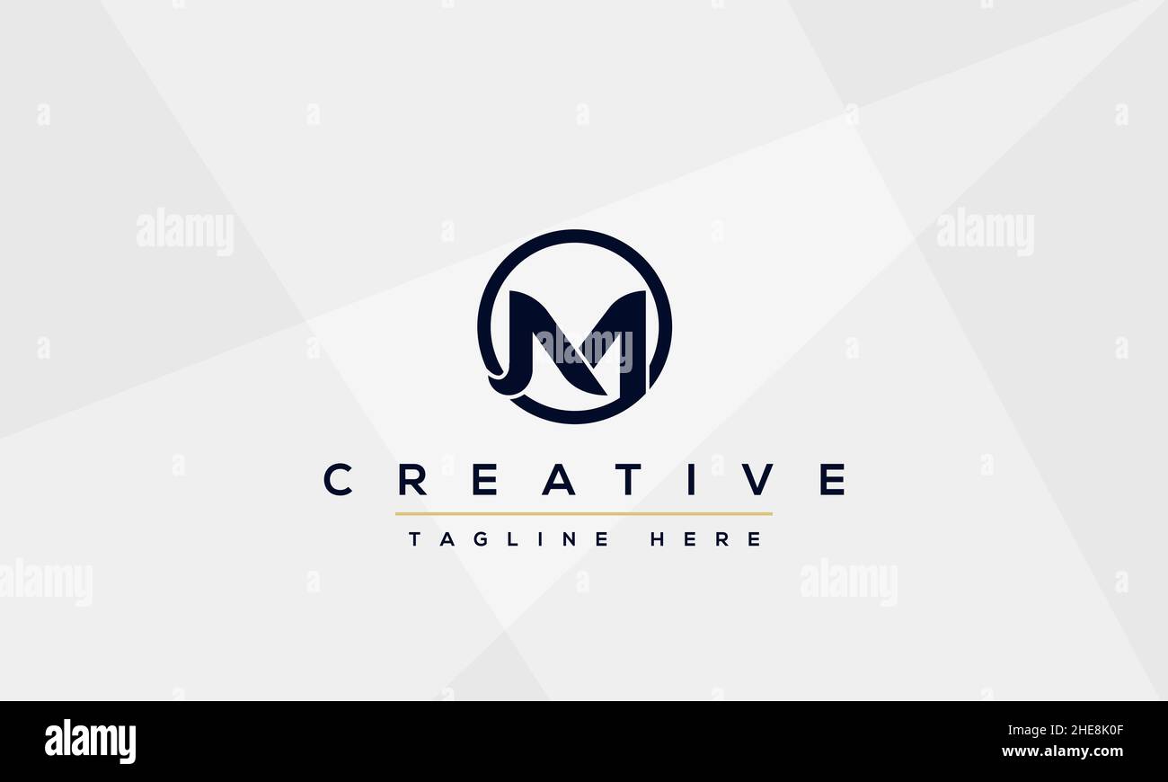 Einzigartiges modernes, kreatives, elegantes Buchstaben-M-Logo oder VEKTOR-Monogramm-Symbol MIT MM-Initialen Stock Vektor
