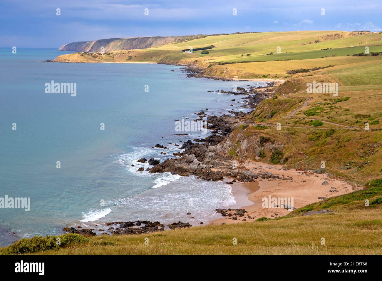 Küste bei Encounter Bay auf der Fleurieu Peninsula Stockfoto