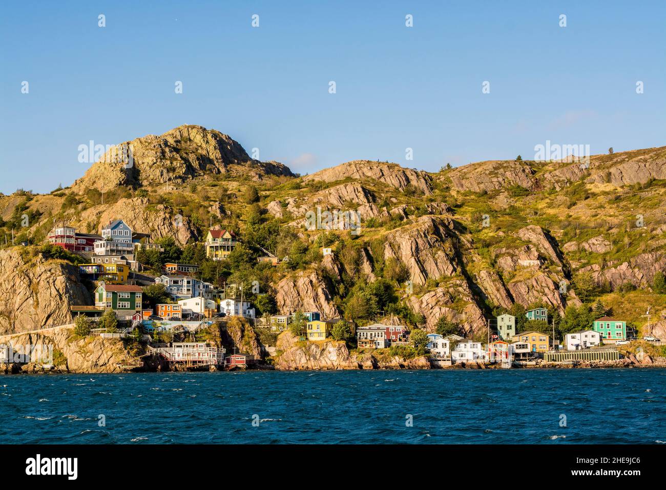 The Battery am Fuße des Signal Hill St. John's, Neufundland, Kanada. Stockfoto