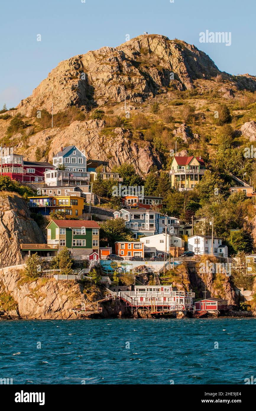 The Battery am Fuße des Signal Hill St. John's, Neufundland, Kanada. Stockfoto