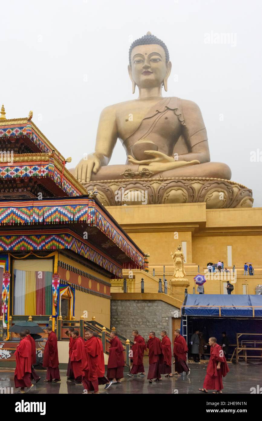 Riesige Shakyamuni Buddha Statue, großer Buddha Dordenma, Thimphu, Bhutan Stockfoto