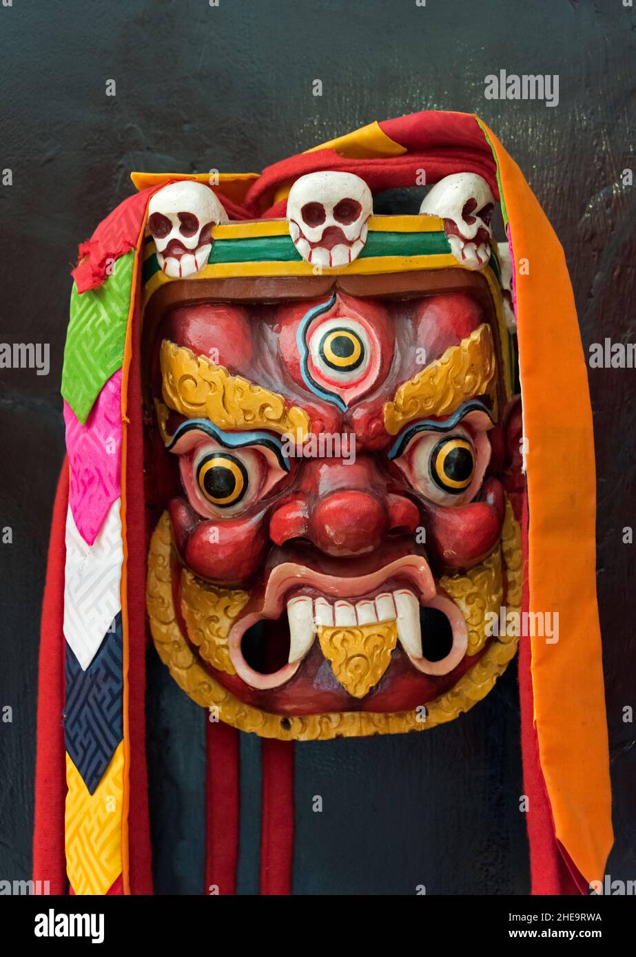 Maske, Paro, Bhutan Stockfoto