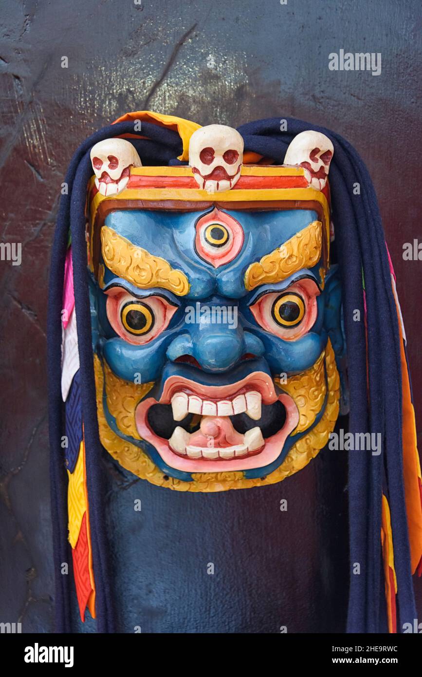 Maske, Paro, Bhutan Stockfoto