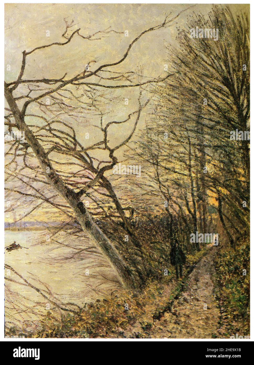 Sisley.1839-1899.Le bois des Rochers,Veneux-Nadon,1880,Toile.73X54. Stockfoto