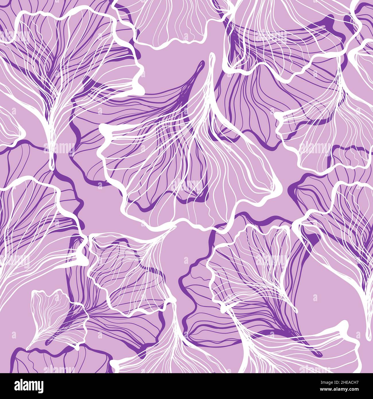 Doodle florales Nahtloses Muster in trendigen Farben. Vektorgrafik Stock Vektor