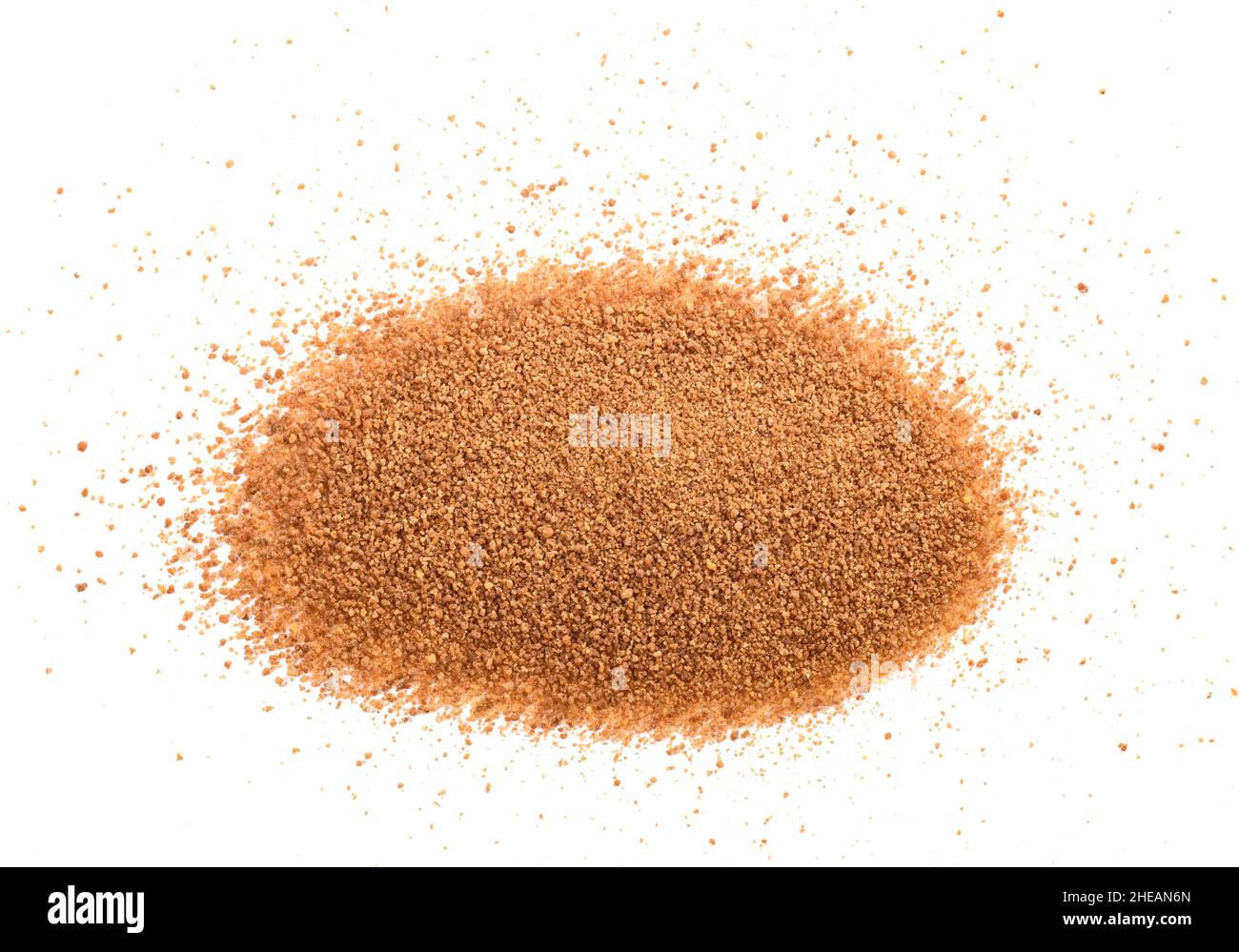 Kokosblütenzucker isoliert auf weißem Hintergrund Stockfoto