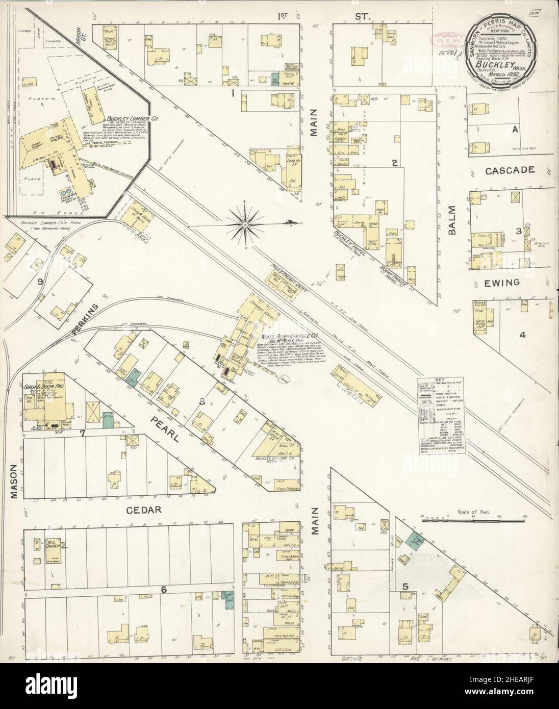 Buckley washington karte Fotos und Bildmaterial in hoher Auflösung