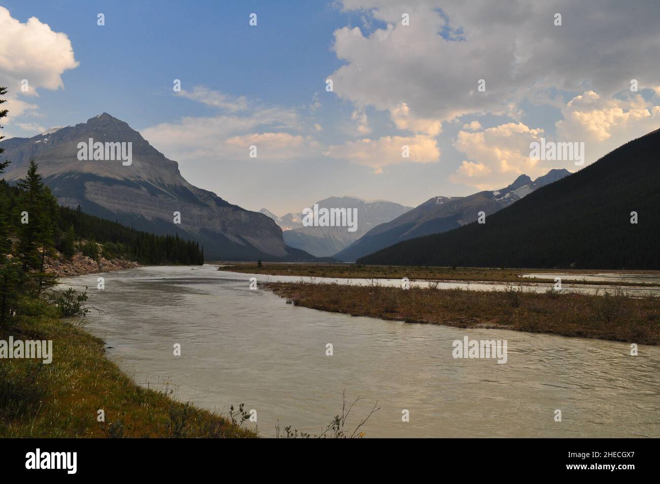 LKW Camping International in British Columbia (Banff National Park, British Columbia, Kanada) Stockfoto