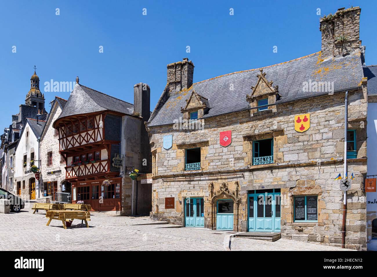 Frankreich, Finistere, St Renan, alter Marktplatz Stockfoto