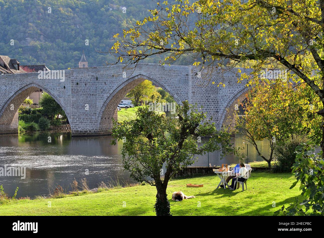 Frankreich, Aveyron, Entraygues Stockfoto