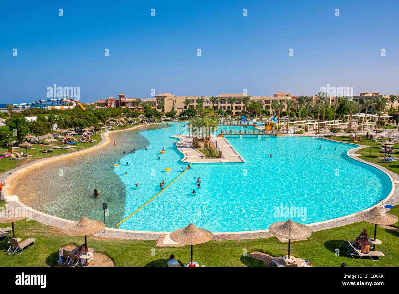 Ägypten, Region Rotes Meer, Hurghada, Hotel Jaz Aquamarine Resort Stockfoto
