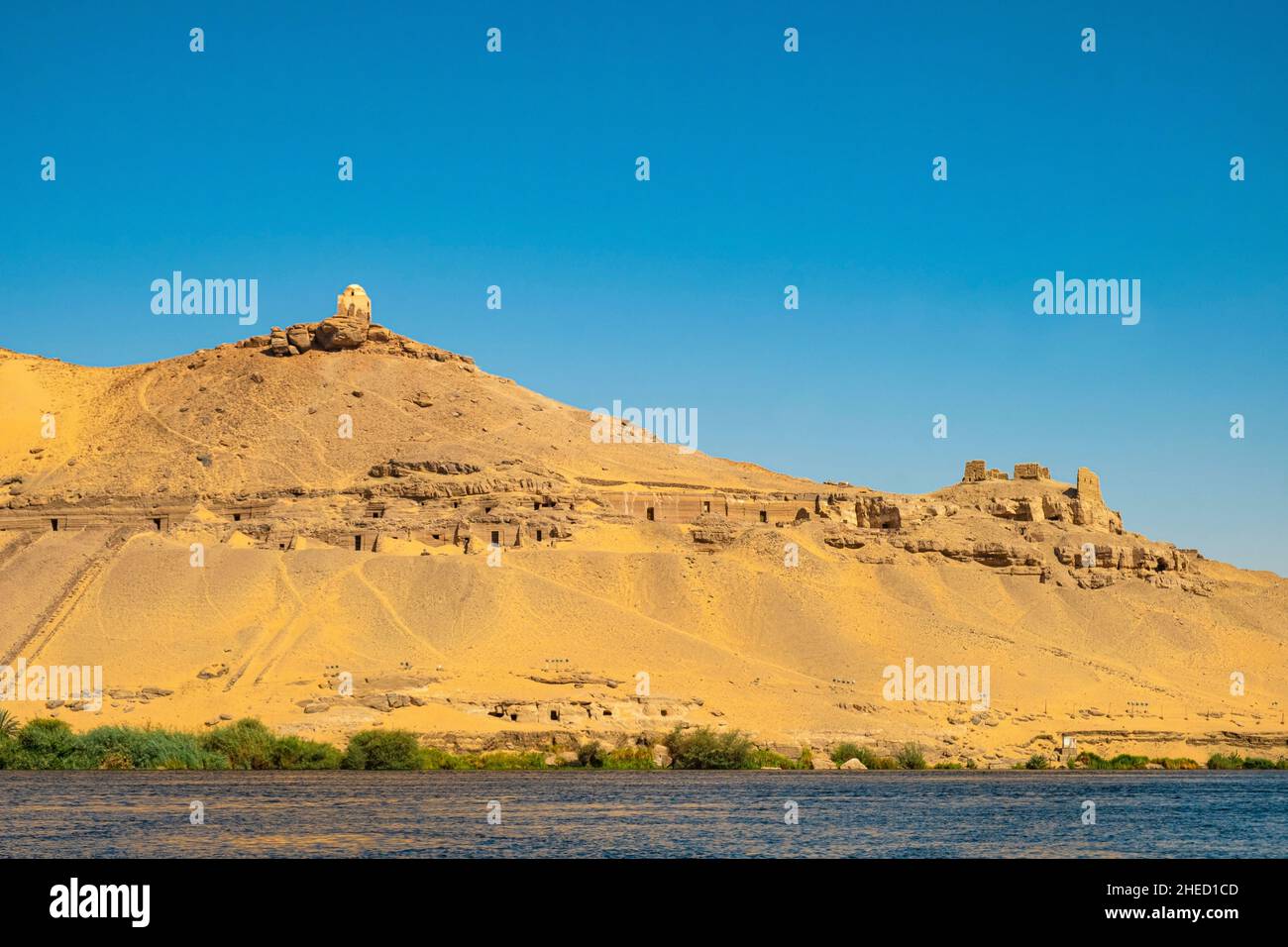 Ägypten, Oberägypten, Niltal, Assuan, die Gräber der Adligen Stockfoto