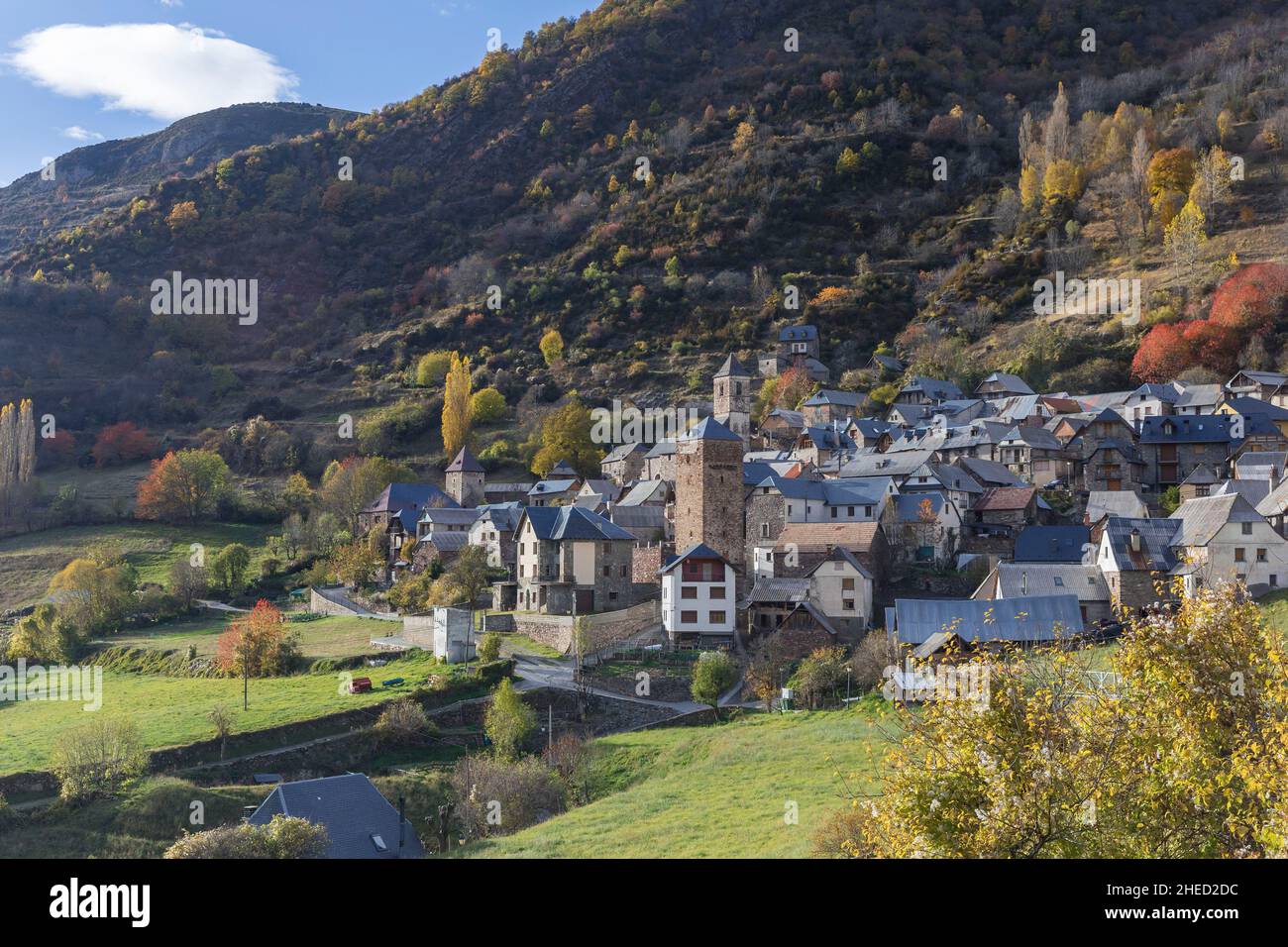 Spanien, Gistain, Sobrabe comarque, Provinz Huesca, Autonome Gemeinschaft Aragon Stockfoto