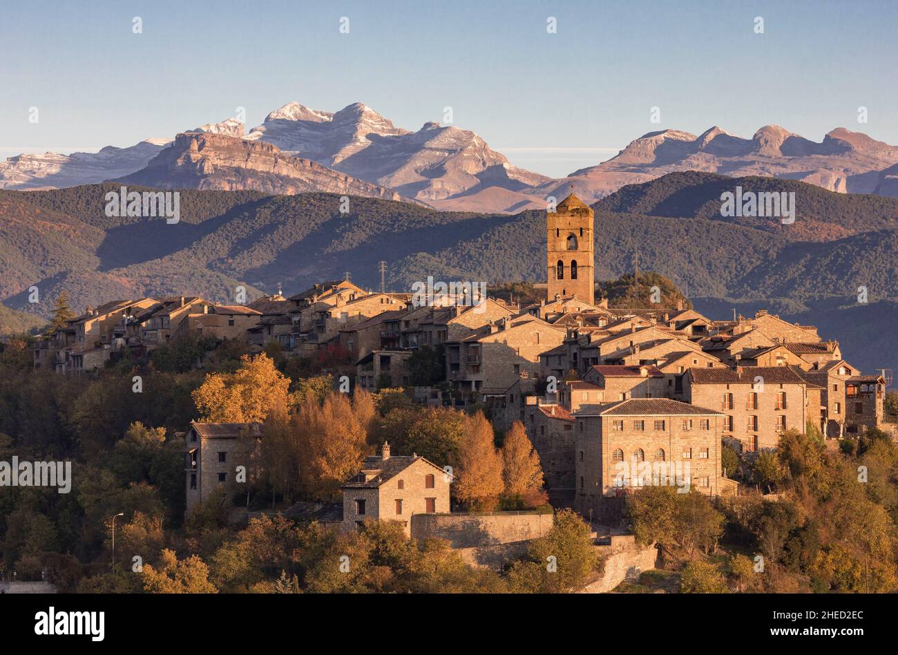 Spanien, Ainsa, Sobrabe comarque, Provinz Huesca, Autonome Gemeinschaft Aragon Stockfoto