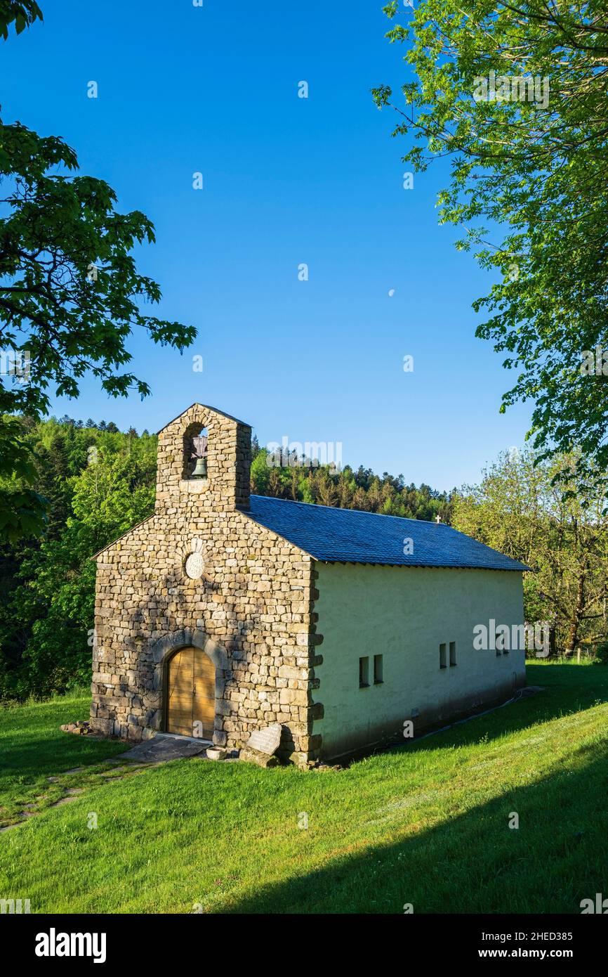 Frankreich, Ardeche, SaintLaurentlesBains, Abtei NotreDamedes