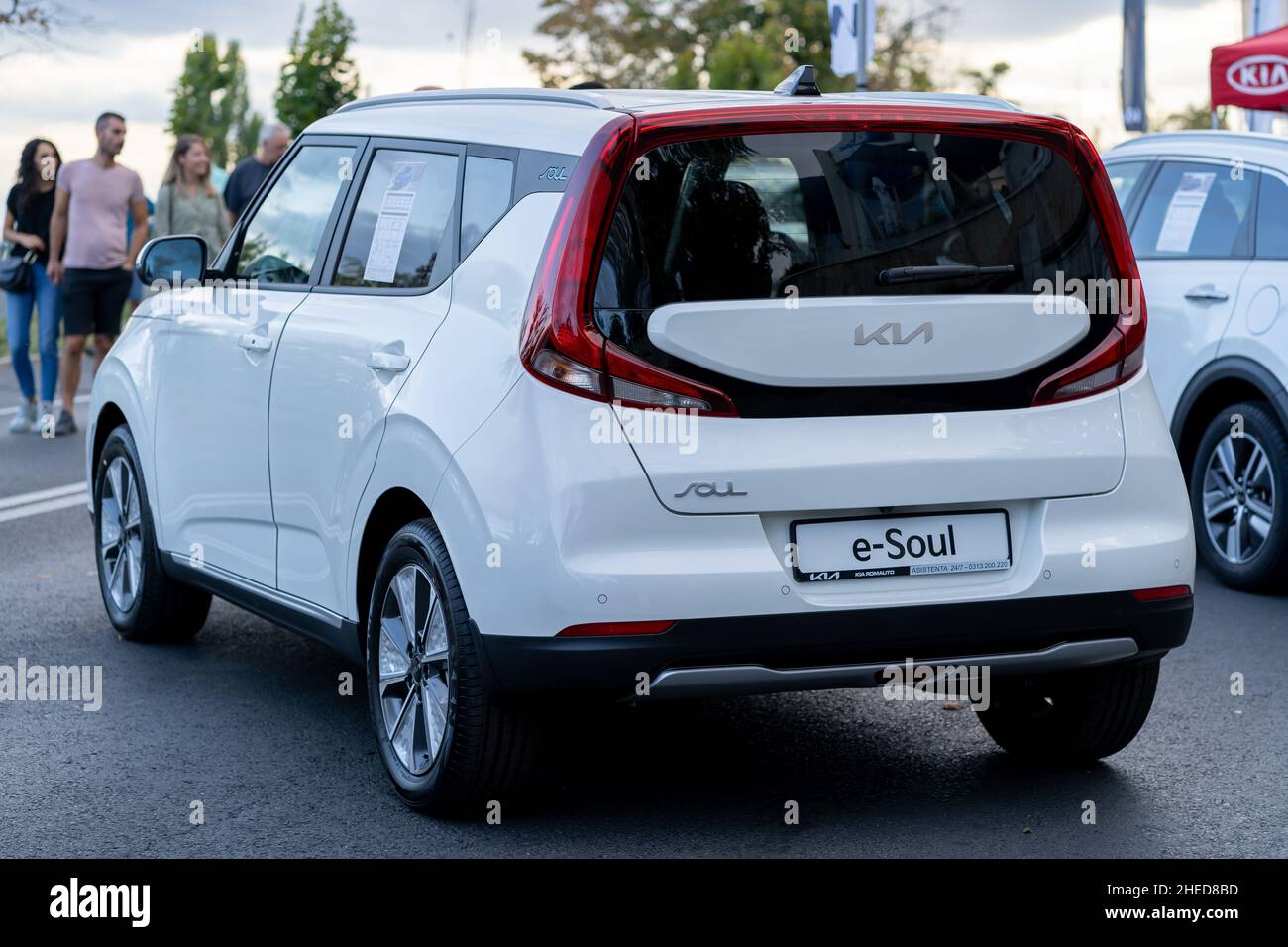 Galati, Rumänien - 15. September 2021: Kia e-Soul EV Stockfoto