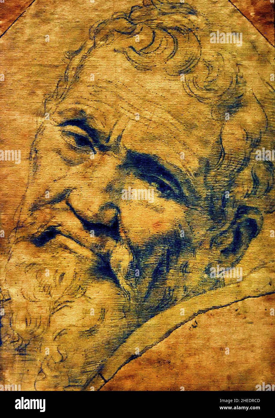 Daniele da Volterra (1509-1566) Roma ca 1550-1553 von Michelangelo ( Michelangelo di Lodovico Buonarroti Simoni ) 1475 –1564 Florentiner Bildhauer, Maler, Architekt und Dichter der Hochrenaissance . Florenz Italien Italienisch Stockfoto