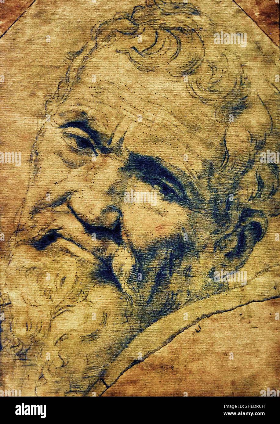 Daniele da Volterra (1509-1566) Roma ca 1550-1553 von Michelangelo ( Michelangelo di Lodovico Buonarroti Simoni ) 1475 –1564 Florentiner Bildhauer, Maler, Architekt und Dichter der Hochrenaissance . Florenz Italien Italienisch Stockfoto