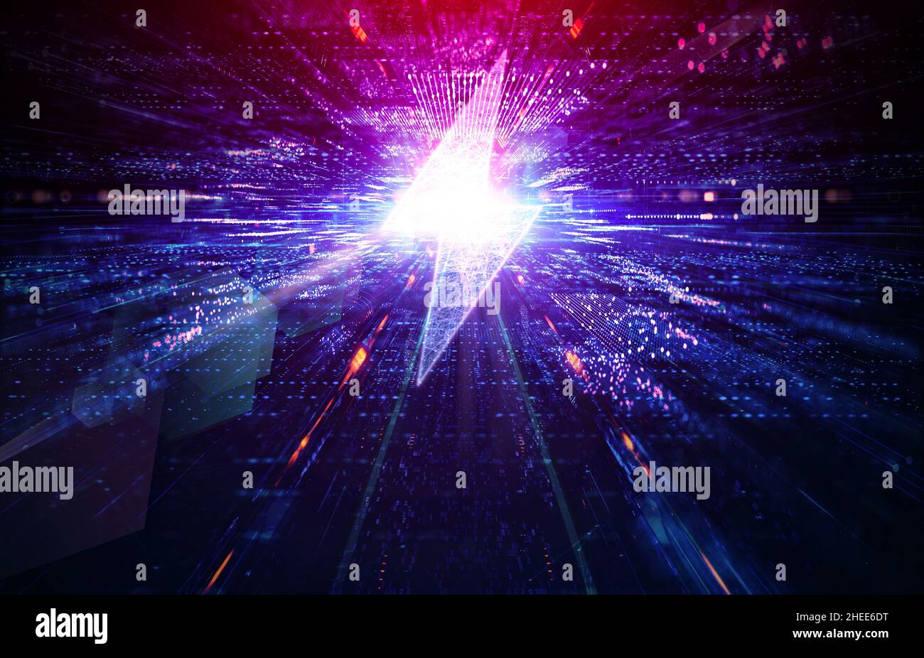 Energiespeichertechnologie – Elektrifizierung Stockfoto