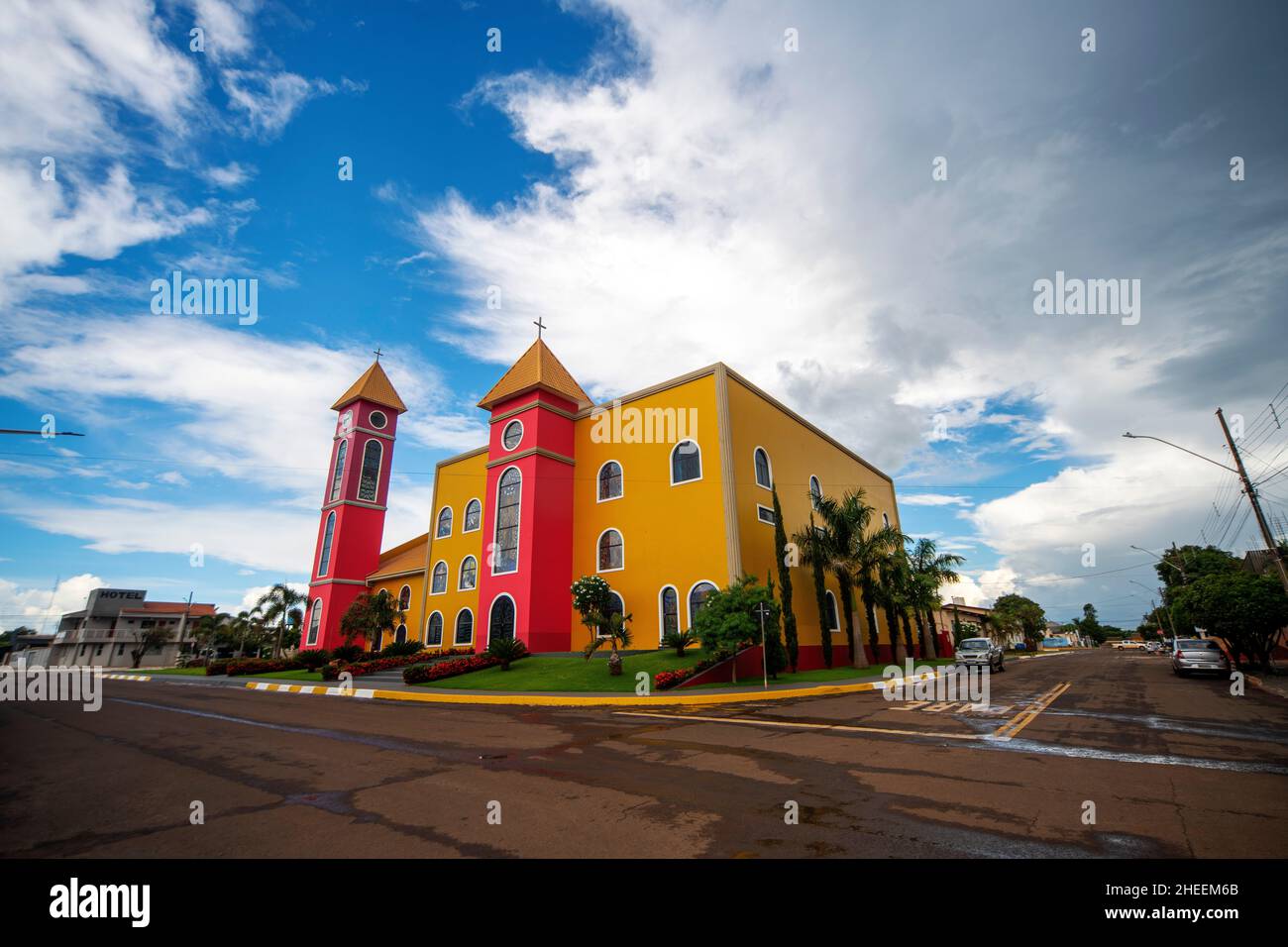 Himmelskirche in der Stadt Chapadão do Céu, Goiás, Brasilien Stockfoto