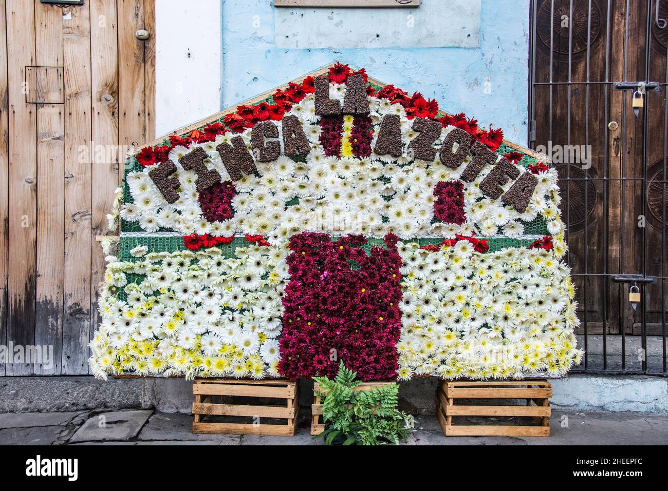 Blumenfest in Antigua, Guatemala Stockfoto