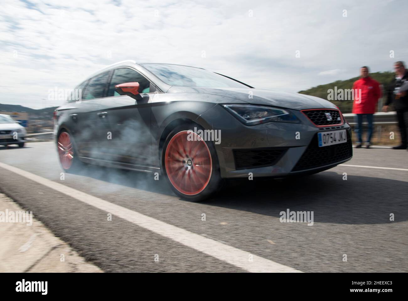 Leon Cupra spanischer Sportwagen mit 2016 SITZEN Stockfoto