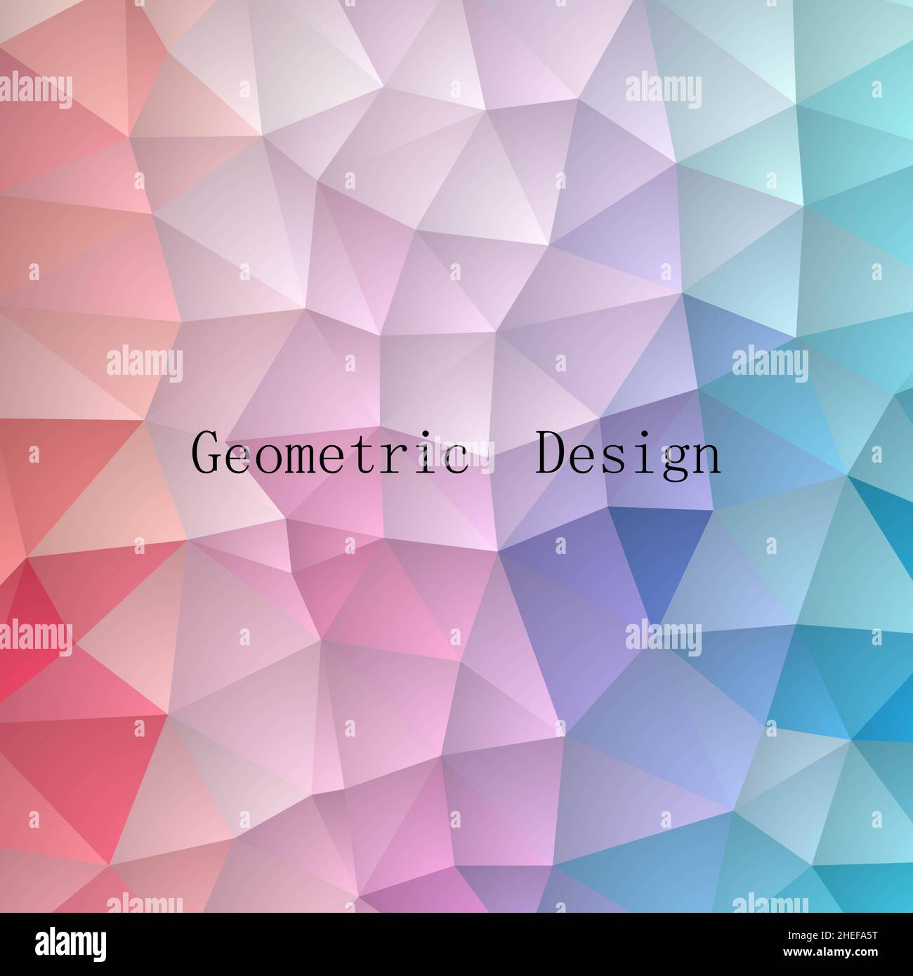 vektor mehrfarbigen abstrakten Hintergrund des Effekts geometrische Dreiecke. Stockfoto