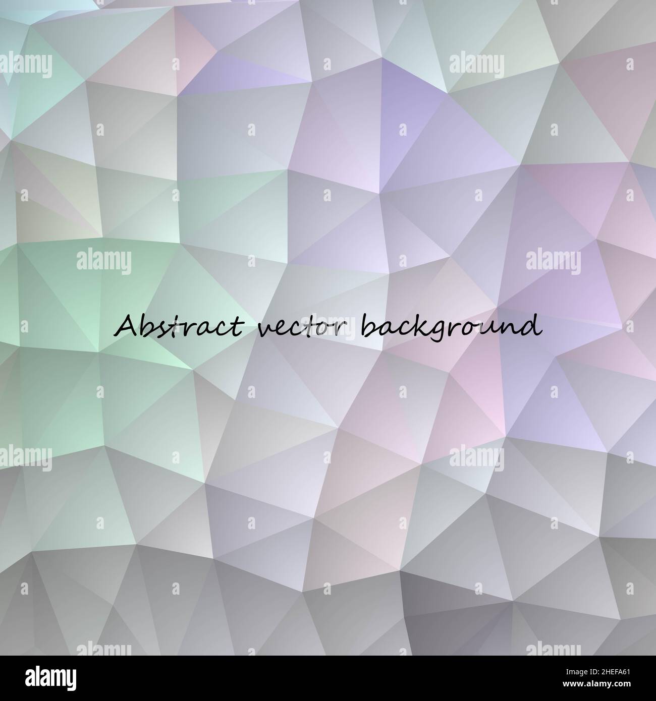 vektor mehrfarbigen abstrakten Hintergrund des Effekts geometrische Dreiecke. Stockfoto