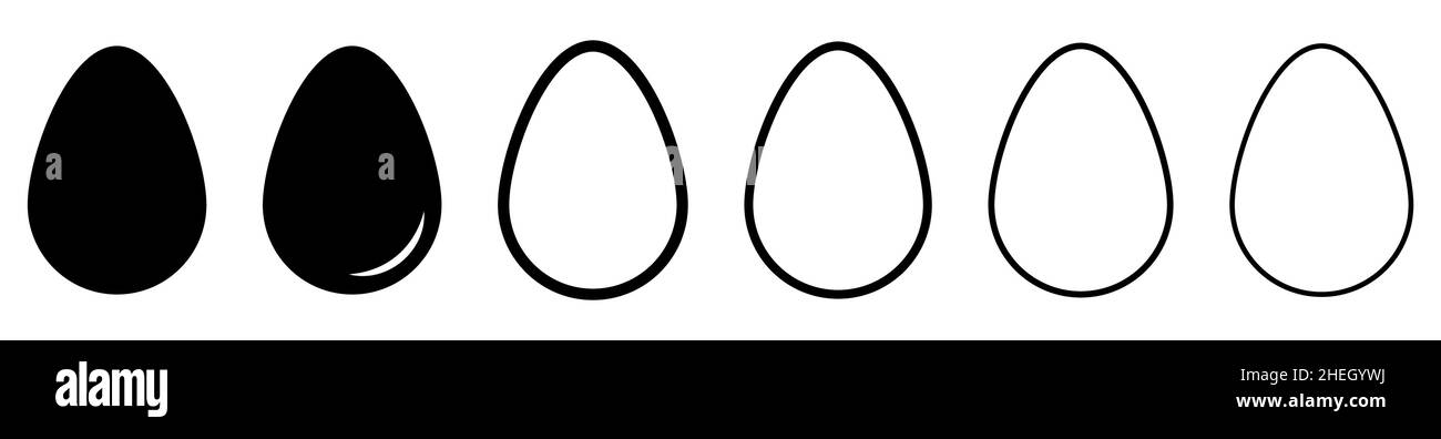 Ei-Symbol-Set Stock Vektor