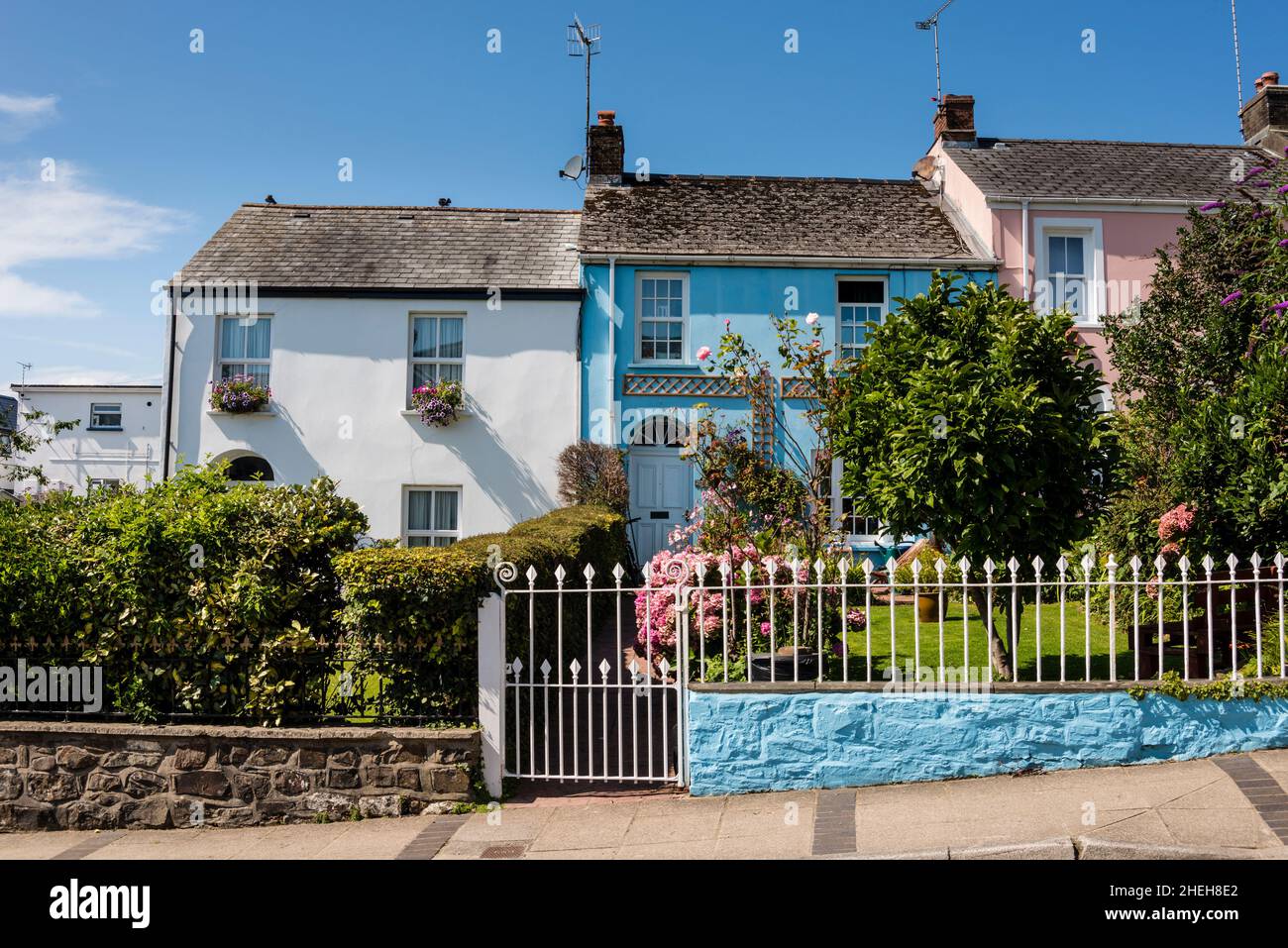 Beliebtes Urlaubsziel, Saundersfoot, Pembrokeshire, Wales Stockfoto