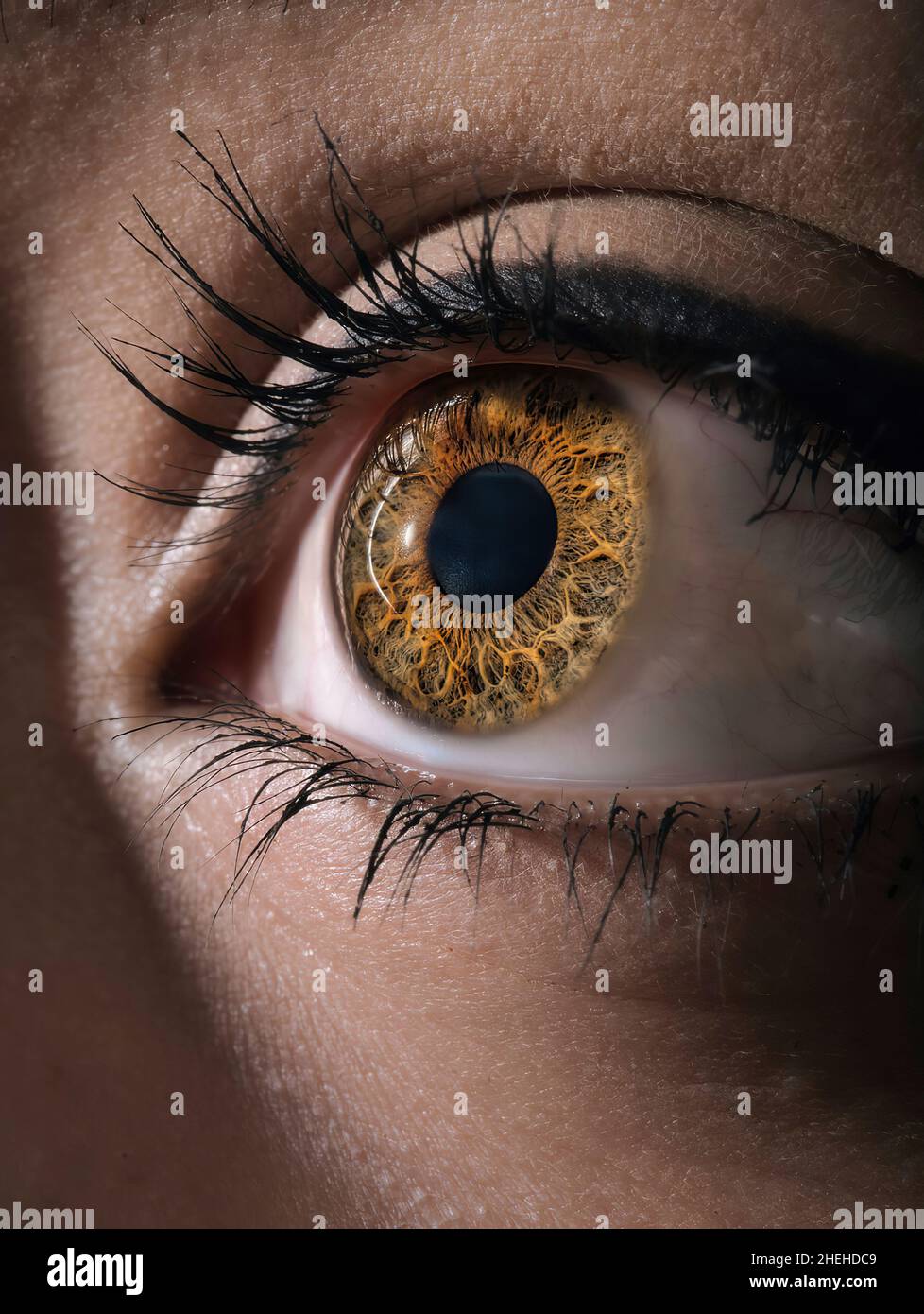 Mann und Frau Augen Stockfoto