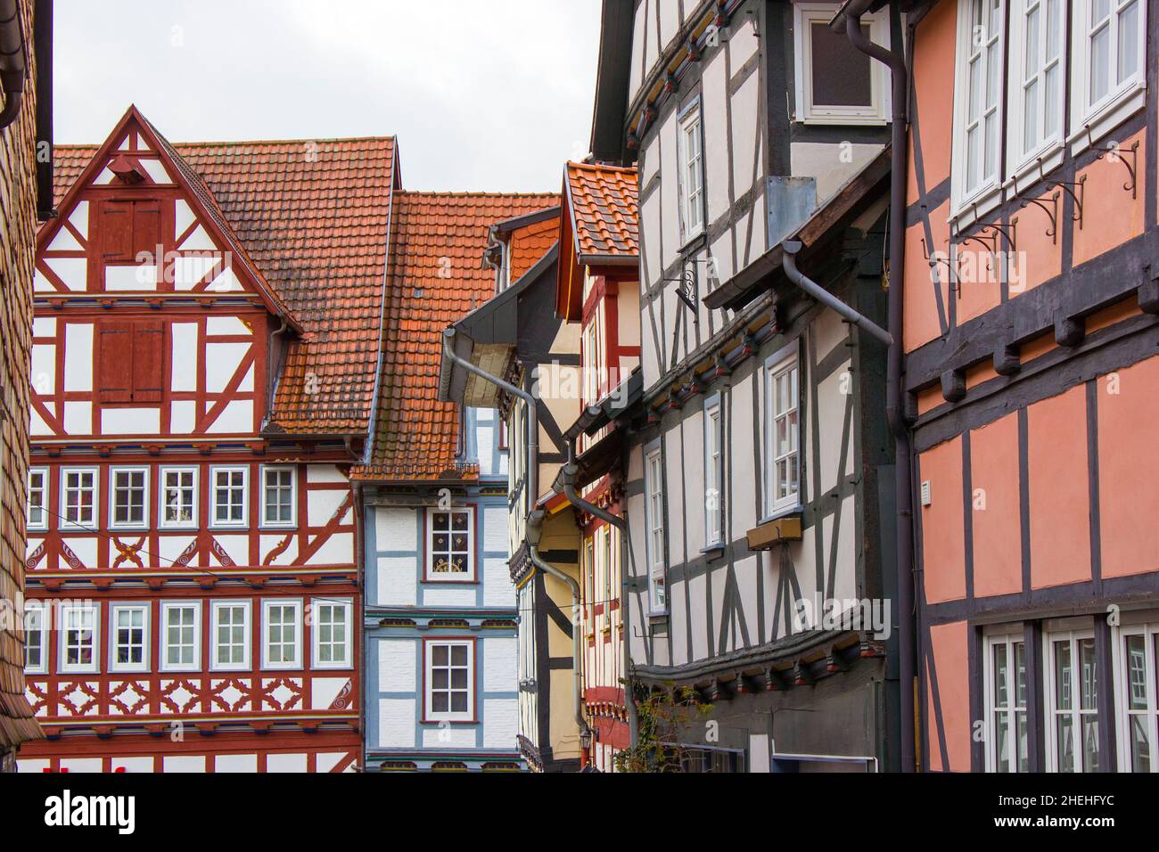 Die Stadt Bad Sooden Allendorf im Werra-Tal in Deutschland, Hessen Stockfoto