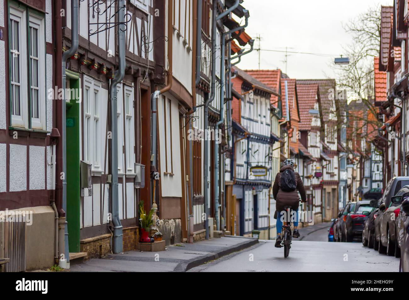 Die Stadt Bad Sooden Allendorf im Werra-Tal in Deutschland, Hessen Stockfoto