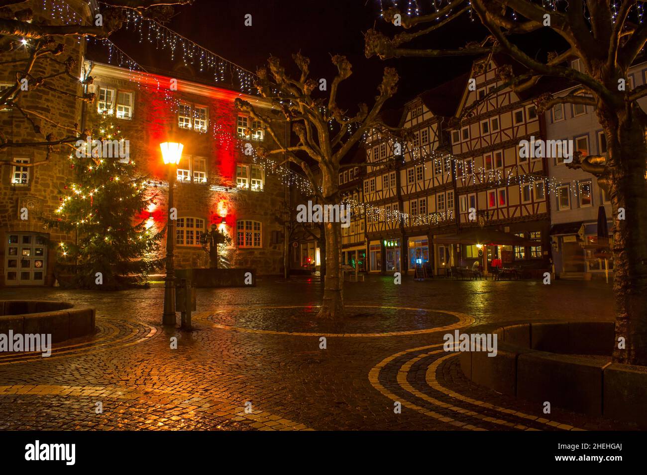 Die Stadt Bad Sooden-Allendorf im Werra-Tal in Deutschland, Hessen Stockfoto