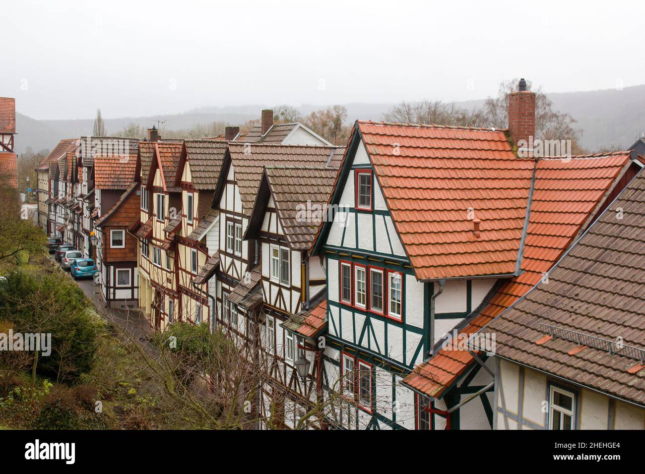 Die Stadt Bad Sooden Allendorf im Werra-Tal in Deutschland, Hessen Stockfoto