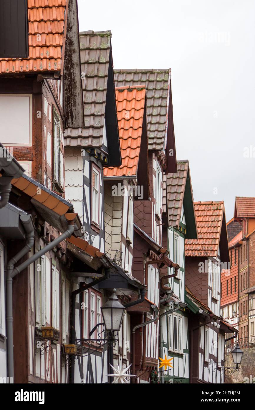 Die Stadt Bad Sooden Allendorf im Werra-Tal in Deutschland, Hessen Stockfoto