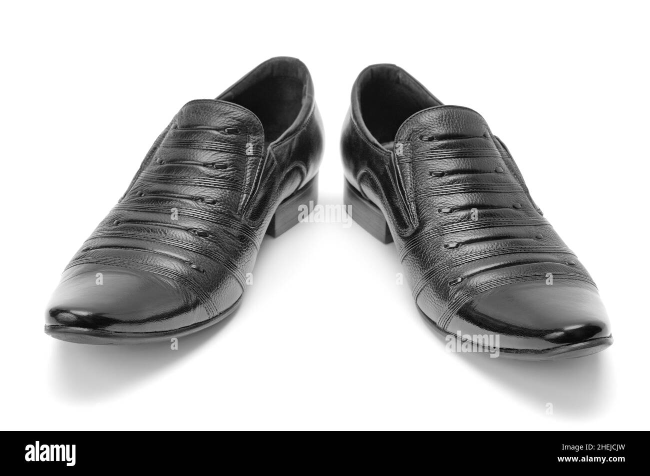 Schuhe des Mannes isoliert auf weißem Hintergrund Stockfoto